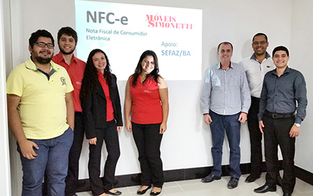 Equipe responsável pela implementação da NFC-e na Móveis Simonetti