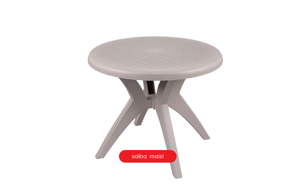mesa de plastico redonda