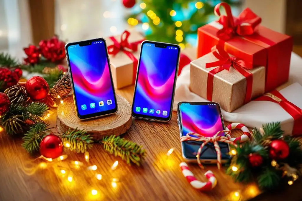 Natal com smartphone